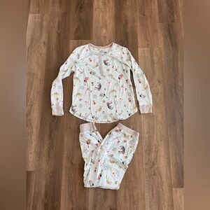 Cuddl Duds Pajama Set with Cat Design, women’s size XS